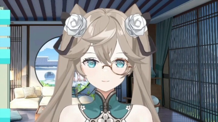 [Ke Muqing] นักพากย์มืออาชีพ เสื้อผ้าผู้หญิงเสมือนจริง + เสียงผู้หญิงหลอกร้องเพลง "Love You" หวานจนห