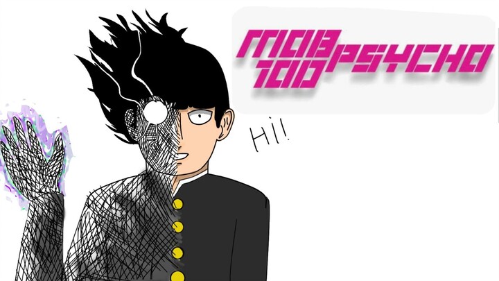 Drawing Mob Psycho 100 with my Artstyle