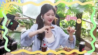 Zhao Lusi Ruth's Little Follower Weibo Update 18.04.23 | Behind the scene filming for Pepsi