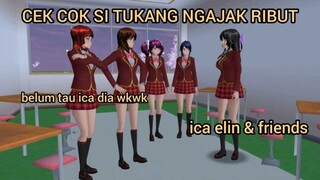 ICA ELIN & FRIENDS [REBUTAN MEJA KANTIN] || DRAMA SAKURA SCHOOL SIMULATOR