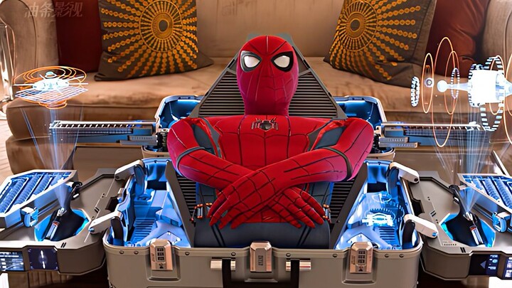 [Spider-Man] “No more Dad’s tech to shield me.”