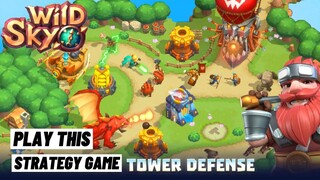 Play This Strategy Game! Wild Sky TD Tower Defense Gameplay iOS Android