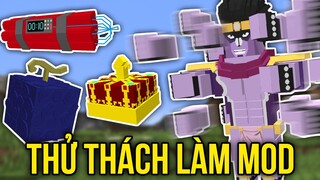 Star Platinum, Trái Ác quỷ và Lợn gắn Bom | Minecraft Thử thách làm mod