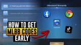 HOW TO GET MOBILE LEGENDS REDEEM CODE EARLY! (Watch this video)