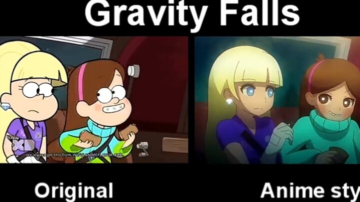 Comparison of Japanese and American comic styles in "Gibberish"