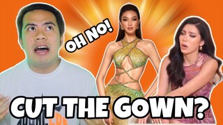 ATEBANG REACTION | EVENING GOWN CATWALK TRAINING NGUYEN THUC THUY TIEN MISS GRAND INTERNATIONAL 2021