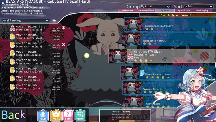 Osu Gameplay! Kaibutsuu