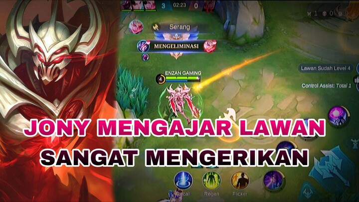 JONY MENGAJAR LAWAN SANGAT MENGERIKAN