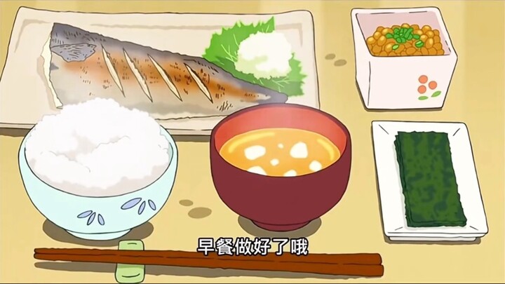 【Crayon Shin-chan】Get up and eat