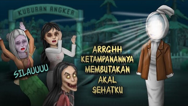 Pocong OPLAS 1 - Jadi terlalu tampan! #HORORKOMEDI  Animasi Hantu, Kartun Lucu