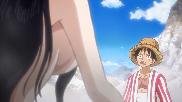 Momen Luffy liat Hancock mandi plis kocak 😭😭