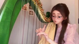 Harp｜Your name "The Theme Song of Sanye" (三叶のテーマ) Come and listen to the clear and poignant melody t