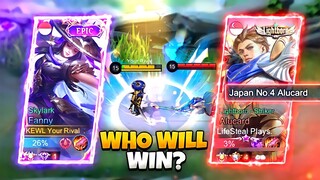 AKIRA FANNY VS JAPAN TOP 4 SUPREME ALUCARD?!😱 -MLBB