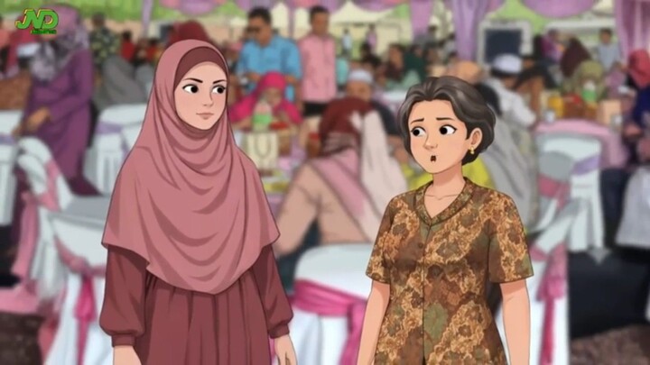 PUTRI SEORANG KYAI LEPAS HIJAB & CAT RAMBUT SAAT AKAD NIKAH PROTES KARENA DIJODOHKAN|| ANIMASI AZAB