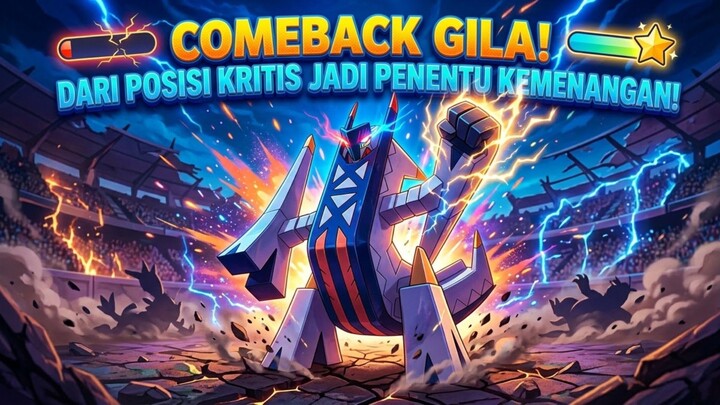 COMEBACK GILA! DARI POSISI KRITIS JADI PENENTU KEMENANGAN! - Archaludon Pokemon Champions