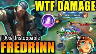 YOU MUST TRY ROAM FREDRINN HE IS UNSTOPPABLE!! FREDRINN BEST BUILD AND EMBLEM GAMEPLAY