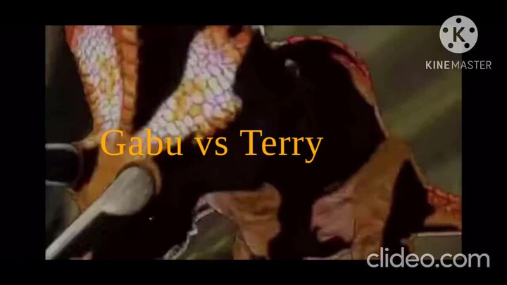 dinosaur king Terry vs Gabu
