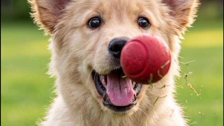 The moment this puppy spots the red ball, instincts kick in! 🐶🎾 Can you watch without smiling?#pup