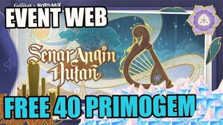 Event Web Senar Angin Hutan | FREE 40 Primogem【Genshin Impact】