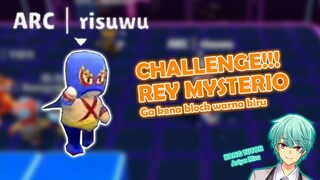 Challenge ga kena block warna biru pake skin Rey Mysterio!!!