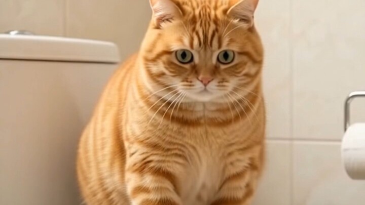 Cat vs Cockroach 🪳😱 | Funniest Bathroom Panic Ever! 😂🐱