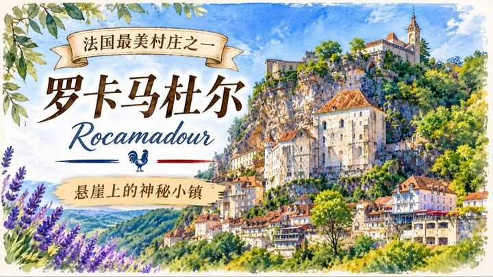 法国悬崖上的神秘小镇｜罗卡马杜尔