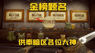 暗区突围：魔方把我做进游戏啦！供奉一下暗区各位大神！