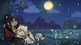 [Onmyoji / Xiudi] Cahaya Bulan Kolam Teratai | Bantuan Tidur | Animasi Loop | Asura x Dishitian