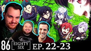 86 Eighty Six Episode 22 and 23 REACTION || Group Anime Reaction