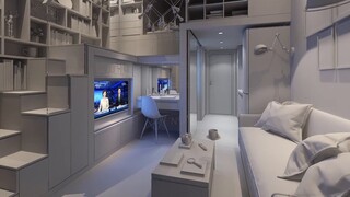 [MMD·3D]Gemdale Group Shenzhen 18 square meters Loft Apartments