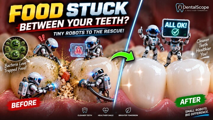 Food Stuck Between Your Teeth? Tiny Robots To The Rescue! 🤖🦷