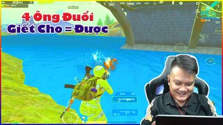 BỊ 4 ÔNG ĐUỔI TỚI DƯỚI NƯỚC GIẾT CHO BẰNG ĐƯỢC | PUBG MOBILE