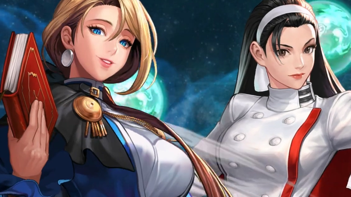 New EX characters join the roster! XV Chizuru + Female Bao Feng Gounitz — The King of Fighters All-S