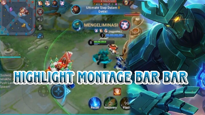 HIGHLIGHT MONTAGE BAR BAR