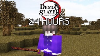 I Played 24 Hours In Demon Slayer Minecraft