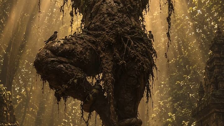 Nature's Deep Tapasya 🌿✨ Mysterious Ancient Statue #Shorts