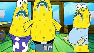 SpongeBob tưởng mình sắp đi làm muộn nên sợ hãi chạy ra khỏi cửa