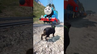 GTA V: CHOP HELPS THOMAS THE TRAIN #shorts