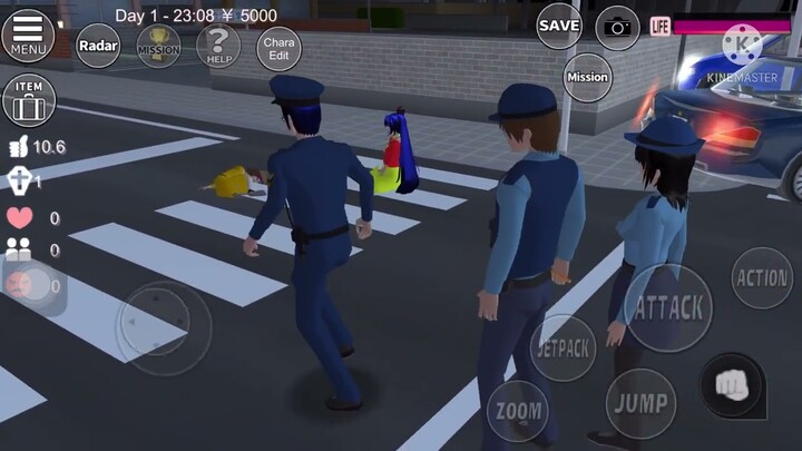 อุบัติเหตุตรงทางม้าลาย #SakuraSchoolSimulator