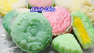 Cách làm Bánh Dẻo Trung Thu nhân đậu xanh, bánh sắc nét rất thơm ngon cùng màu tự nhiên đẹp mắt