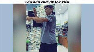 Lần đầu chơi tik tok còn hơi bỡ ngỡ #funny #haihuoc