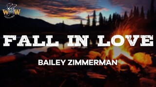 Bailey Zimmerman - Fall In Love (Lyrics)