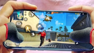 Realme narzo 20 pro free fire gameplay test 4 finger claw handcam m1887 onetap headshot 90HZ display