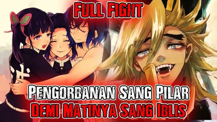 Full Fight!! Perjuangan Pilar Serangga Shinobu, Kanao dan Inosuke Melawan Iblis Bulan Atas Douma!!