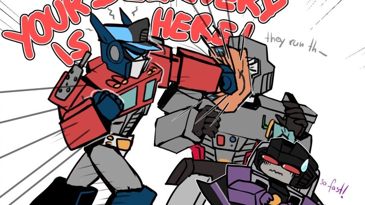 [Chinese subtitles] Optimus Prime personally delivers the package to you (touched? Don’t dare to mov