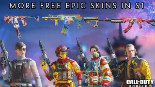 More "Free epic gun skins" in Season 1 | "Free Epic gun and character skins"