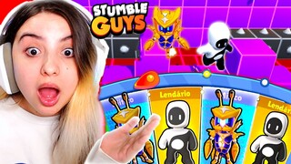 GANHEI as MELHORES NOVAS SKINS pra ZERAR o BLOCKDASH LENDÁRIO no STUMBLE GUYS mas...