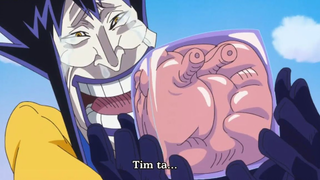 Cảm xúc của tên người ga khi nhận lại trái tim ❤️(One piece 843)