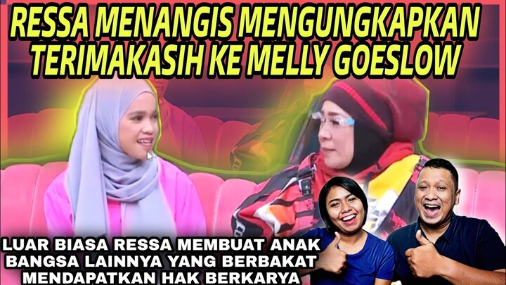 TANGISAN RESSA PERTAMA KALI DI TV - RESSA UCAPKAN TEIMAKASIH KE TEH MELLY DENGAN TANGISAN