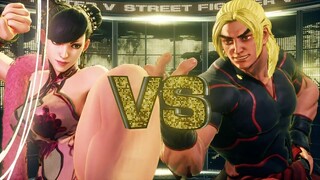 SFV CE💥Santarouchan (Chun Li) VS Ken 💥SF5💥SV GAMES💥